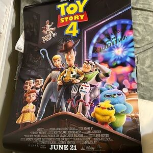 Toys Story 4 27x40 Movie poster great theatrical Disney Tom Hanks WOW